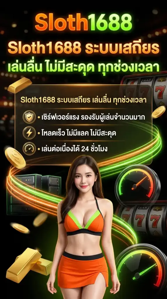 Sloth1688 ระบบเสถียร เล่นลื่น ไม่มีสะดุด ทุกช่วงเวลา
