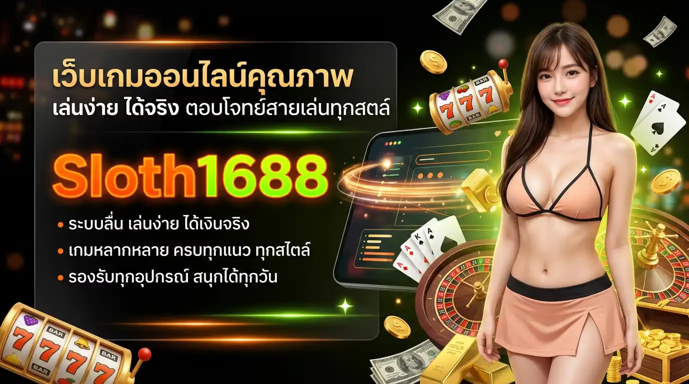 Sloth1688 เว็บเกมออนไลน์คุณภาพ เล่นง่าย ได้จริง ตอบโจทย์สายเล่นทุกสไตล์
